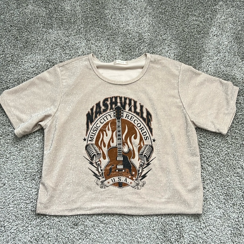Nashville Shimmer Crop Top